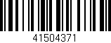 Código de barras (EAN, GTIN, SKU, ISBN): '41504371'