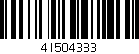 Código de barras (EAN, GTIN, SKU, ISBN): '41504383'