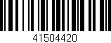 Código de barras (EAN, GTIN, SKU, ISBN): '41504420'