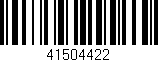 Código de barras (EAN, GTIN, SKU, ISBN): '41504422'
