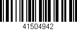 Código de barras (EAN, GTIN, SKU, ISBN): '41504942'