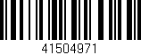 Código de barras (EAN, GTIN, SKU, ISBN): '41504971'