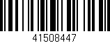Código de barras (EAN, GTIN, SKU, ISBN): '41508447'