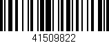 Código de barras (EAN, GTIN, SKU, ISBN): '41509822'