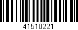 Código de barras (EAN, GTIN, SKU, ISBN): '41510221'