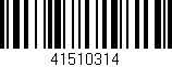 Código de barras (EAN, GTIN, SKU, ISBN): '41510314'