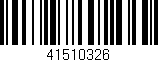 Código de barras (EAN, GTIN, SKU, ISBN): '41510326'