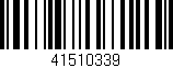 Código de barras (EAN, GTIN, SKU, ISBN): '41510339'