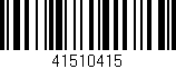 Código de barras (EAN, GTIN, SKU, ISBN): '41510415'