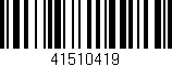 Código de barras (EAN, GTIN, SKU, ISBN): '41510419'