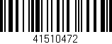 Código de barras (EAN, GTIN, SKU, ISBN): '41510472'