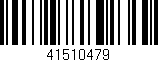 Código de barras (EAN, GTIN, SKU, ISBN): '41510479'
