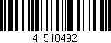 Código de barras (EAN, GTIN, SKU, ISBN): '41510492'