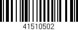 Código de barras (EAN, GTIN, SKU, ISBN): '41510502'
