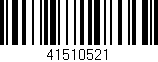 Código de barras (EAN, GTIN, SKU, ISBN): '41510521'