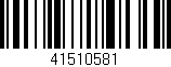 Código de barras (EAN, GTIN, SKU, ISBN): '41510581'