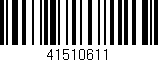 Código de barras (EAN, GTIN, SKU, ISBN): '41510611'