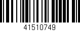 Código de barras (EAN, GTIN, SKU, ISBN): '41510749'