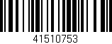Código de barras (EAN, GTIN, SKU, ISBN): '41510753'