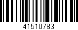 Código de barras (EAN, GTIN, SKU, ISBN): '41510783'