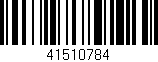Código de barras (EAN, GTIN, SKU, ISBN): '41510784'