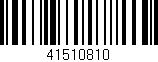 Código de barras (EAN, GTIN, SKU, ISBN): '41510810'