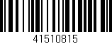 Código de barras (EAN, GTIN, SKU, ISBN): '41510815'