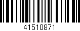 Código de barras (EAN, GTIN, SKU, ISBN): '41510871'