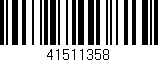 Código de barras (EAN, GTIN, SKU, ISBN): '41511358'