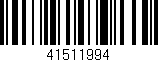 Código de barras (EAN, GTIN, SKU, ISBN): '41511994'