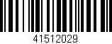 Código de barras (EAN, GTIN, SKU, ISBN): '41512029'