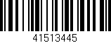 Código de barras (EAN, GTIN, SKU, ISBN): '41513445'