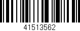 Código de barras (EAN, GTIN, SKU, ISBN): '41513562'