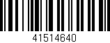 Código de barras (EAN, GTIN, SKU, ISBN): '41514640'