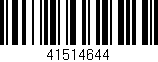 Código de barras (EAN, GTIN, SKU, ISBN): '41514644'