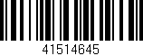 Código de barras (EAN, GTIN, SKU, ISBN): '41514645'