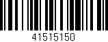 Código de barras (EAN, GTIN, SKU, ISBN): '41515150'
