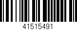 Código de barras (EAN, GTIN, SKU, ISBN): '41515491'
