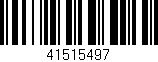 Código de barras (EAN, GTIN, SKU, ISBN): '41515497'