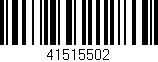 Código de barras (EAN, GTIN, SKU, ISBN): '41515502'