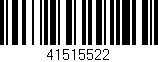 Código de barras (EAN, GTIN, SKU, ISBN): '41515522'