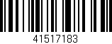 Código de barras (EAN, GTIN, SKU, ISBN): '41517183'