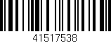 Código de barras (EAN, GTIN, SKU, ISBN): '41517538'