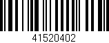 Código de barras (EAN, GTIN, SKU, ISBN): '41520402'