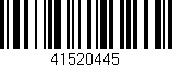 Código de barras (EAN, GTIN, SKU, ISBN): '41520445'