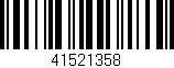 Código de barras (EAN, GTIN, SKU, ISBN): '41521358'