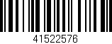 Código de barras (EAN, GTIN, SKU, ISBN): '41522576'