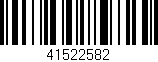 Código de barras (EAN, GTIN, SKU, ISBN): '41522582'