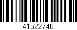 Código de barras (EAN, GTIN, SKU, ISBN): '41522746'