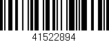 Código de barras (EAN, GTIN, SKU, ISBN): '41522894'